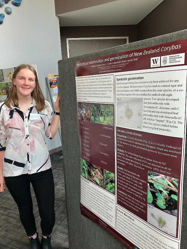 Jennifer Alderton-Moss and her winning poster